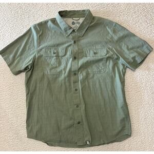 Sierra Designs Mens Short Sleeve Button Down Hiking Shirt Size XL